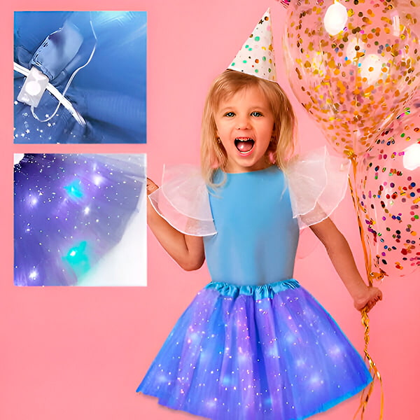 LED sijonas su blizgučiais PRINCESS