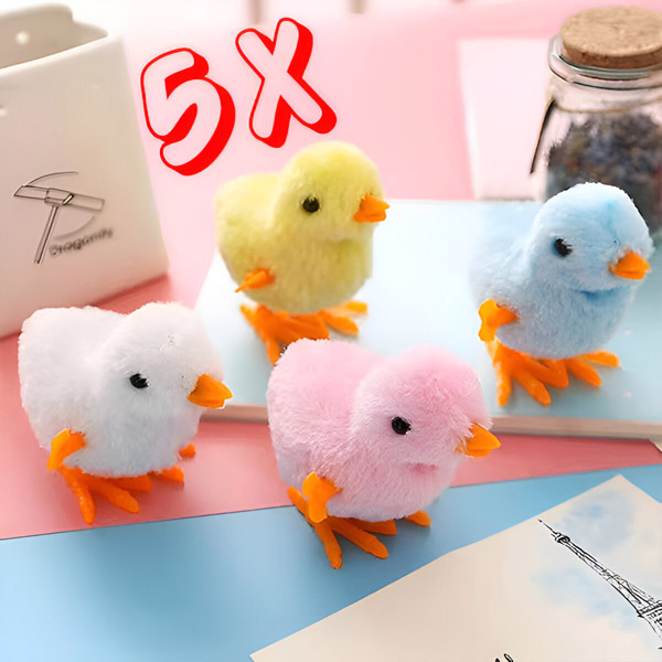 Prisukami šokinėjantys viščiukai – 5 vnt. rinkinys | CHIKLET