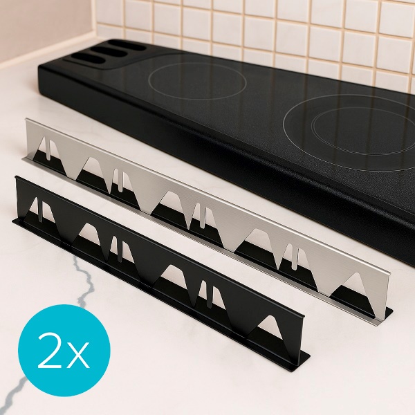 Viryklės tarpo uždangalas - 2 vnt., 35–70 cm, Nerūdijantis plienas | STOVGAP