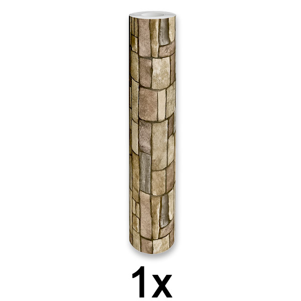 1x Lipni 3D plytų rašto sienų plokštė | WALLCORWRAP